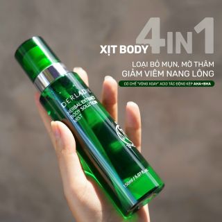 XỊT MỤN LƯNG DERLADIE HERBAL EXTRACT BODY SOLUTION MIST 150ML