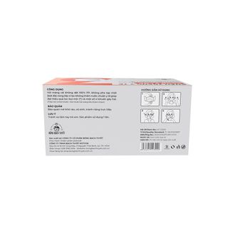 (ALO  GIÁ TỐT) 1THÙNG (50 HỘP) KHẨU TRANG BÔNG BẠCH TUYẾT (TRẮNG/3LỚP)