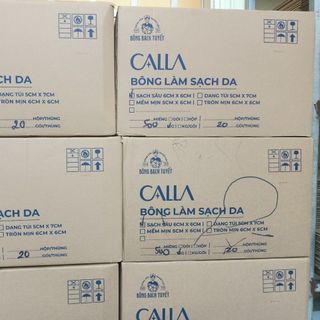 SỈ 1 THÙNG BÔNG TẨY TRANG CALLA SẠCH SÂU HẠT MASSAGE