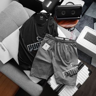 Set thun thể thao nam, set thun áo tay lỡ nam cao cấp, chất thun poly 2 da trơn láng, co giãn 4c, 3 túi khoá kéo - size từ 55kg - 85kg