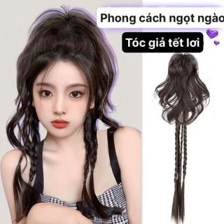 Tóc Giả Đuôi Ngựa Tết Lơi Ngọt Ngào ,, top1wow_083992