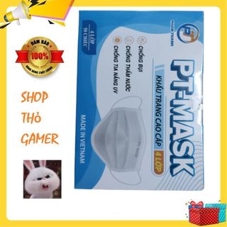 Hộp khẩu trang cao cấp 4 lớp PT-MASK chính hãng 50 cái