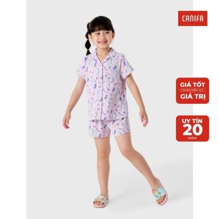 Bộ quần áo pijama bé gái CANIFA chất liệu cotton co giãn 1LS23S011 ,sỉ liên hệ Top1Kids