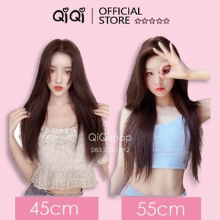 Kẹp Tóc Giả Kẹp thẳng 45-55cm, phong cách Hàn Quốc, set 3 dải làm dày tóc, tự nhiên mềm đẹp  ,, top1wow_083992