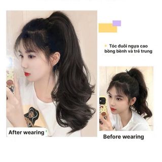 Tóc Giả Ngoạm Đuôi Xoăn Lọn To Dài 45cm  ,, top1wow_083992