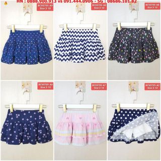 ☘️SỈ VKIDS☘️ Chân váy, bé gái, 2 tầng, in chấm bi trắng nhỏ, size 3t-10t, ri8 - BCV0705-A1_17332107_sg1 giá sỉ