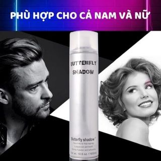Gôm xịt tóc Butterfly Shadow 150ml 320ml , Gôm bạc giữ nếp tạo kiểu nam nữ  ,, top1wow_083992