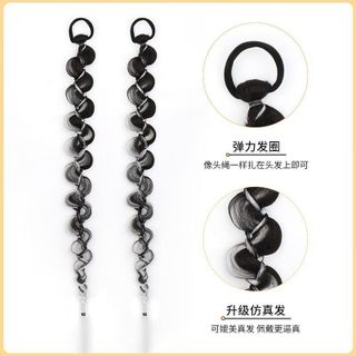 Tóc Giả Tết Dài Cá Tính ĐEN GHI KHÓI - Tóc Dài 70cm (Giá 1 bên)  ,, top1wow_083992