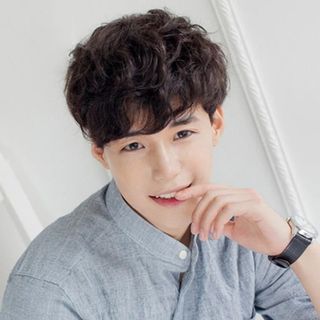 Tóc Giả Nam Nguyên Đầu Xoăn Nhẹ NA15 ,, top1wow_083992