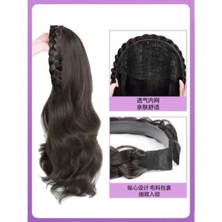 Bộ Tóc Giả Nửa Đầu Xoăn Lọn, Có Gắn Bờm Tóc Giả - Tóc Giả Nửa Đầu Xoăn Lọn Dài 60cm ,, top1wow_083992