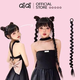 Tóc Giả Tết Dài 70cm Kiểu ZicZac Đuôi Ngựa (giá 1 bên) ,, top1wow_083992