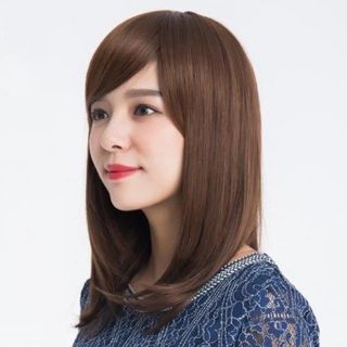 Bộ Tóc Giả Nguyên Đầu Thẳng Ngang Lưng Mái Chéo Trung Niên ,TN09 , top1wow_083992