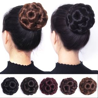 Búi tóc giả thời trang Trung Niên-Búi hoa không đính đá CAO CẤP  ,, top1wow_083992
