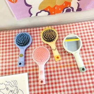 Lược chải tóc giả cute có gương đằng sau-Lược chải tóc giả suôn mượt , top1wow_083992