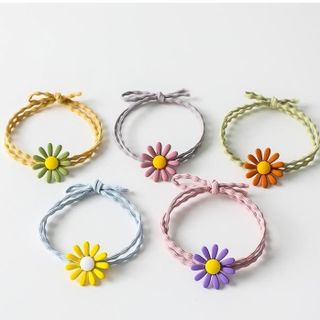 (1k) (Sỉ 700₫) Chun buộc tóc hoa cúc nhiều màu sắc hot trend 2021  ,, top1wow_083992