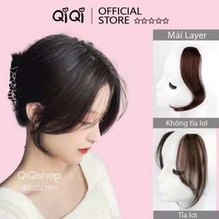 Tóc Mái Giả LAYER, Kẹp Phồng 2 Bên [Có clip, ảnh thật] phong cách Hàn Quốc giống tóc thật ,, top1wow_083992