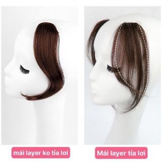 Tóc Mái Giả LAYER, Kẹp Phồng 2 Bên [Có clip, ảnh thật] phong cách Hàn Quốc giống tóc thật ,, top1wow_083992