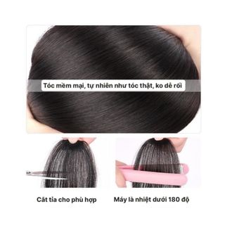 Tóc Mái Giả LAYER, Kẹp Phồng 2 Bên [Có clip, ảnh thật] phong cách Hàn Quốc giống tóc thật ,, top1wow_083992