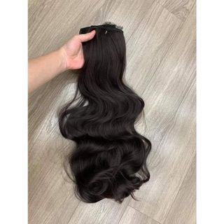 Tóc Kẹp Dải Xoăn Sóng dài 45cm , Set 3 Kẹp Tóc Xoăn Cho Tóc Thưa,Mỏng , top1wow_083992