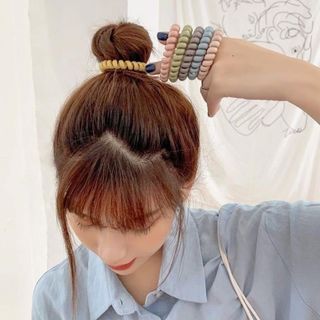 Set 5 chun buộc tóc lò xo siêu bền màu pastel Hàn Quốc , top1wow_083992