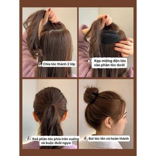 Set 2 miếng độn phồng mái tròn giúp phồng tóc độn tóc dày ,, top1wow_083992