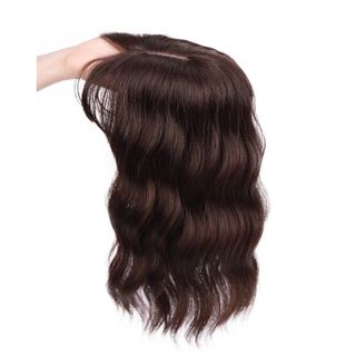Tóc giả kẹp che hói, che tóc bạc, làm dày tóc xoăn sóng nhẹ ngang vai ,, top1wow_083992