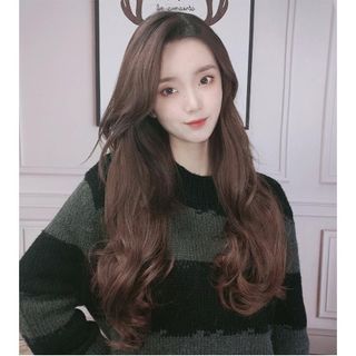 Tóc giả nữ kẹp chữ U / Tóc giả kẹp U dài 45cm kèm ảnh thật xoăn bồng bềnh làm dày tóc cực đẹp , top1wow_083992