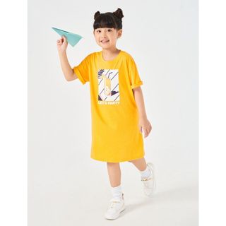 Váy liền bé gái CANIFA 100% cotton, cổ tròn, tay ngắn 1DS22S064 ,sỉ liên hệ Top1Kids giá sỉ