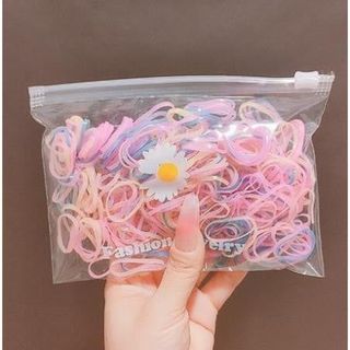 Túi 500 Dây Chun Cột Tóc Đơn Giản Nhiều Màu Sắc Dễ Thương Cho Bé Gái  ,, top1wow_083992