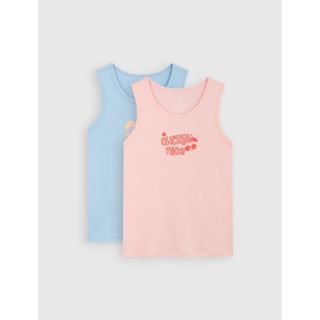 Áo bé gái CANIFA combo 2 áo ba lỗ cotton thoáng mát 1LA22S002 ,sỉ liên hệ Top1Kids