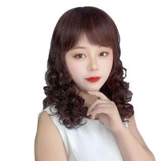 Tóc Giả Nữ Trung Niên Nguyên Đầu Cao Cấp Xoăn Hippie Dài Ngang Lưng ,TN08 , top1wow_083992