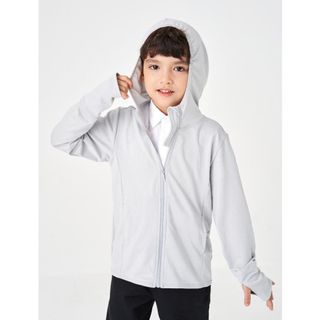 Áo khoác chống nắng unisex trẻ em CANIFA có mũ, kéo khoá, túi 2 bên 3OT23S001 ,sỉ liên hệ Top1Kids