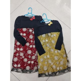 Váy tay dài bé gái, chất cotton phối ren, dáng xuông, made in Việt Nam, 2DGV9_10031608_sg2_le