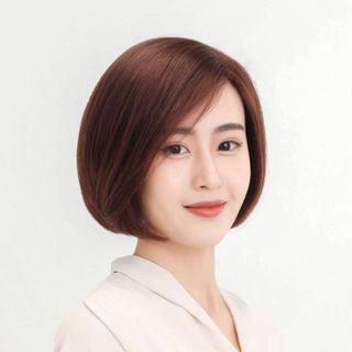 Tóc giả nguyên đầu, Tóc giả ngắn VIC K MÁI NGÔI LỆCH MS019 ,, top1wow_083992