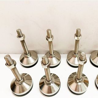CHÂN TĂNG CHỈNH ĐẾ INOX,CAO SU D60M12xL120(mm)