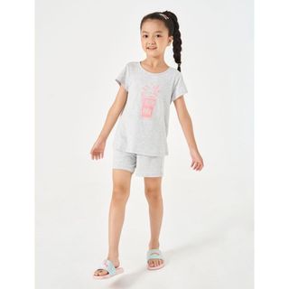 Bộ quần áo bé gái CANIFA 100% cotton áo cộc tay quần short cho bé 2 tuổi đến 14 tuổi - 1LS22S002 ,sỉ liên hệ Top1Kids