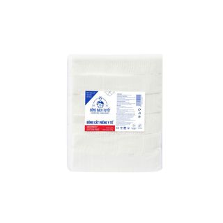 (alo giá tốt) 1 thùng bông cắt miếng bông bạch tuyết 5x5cm (10 gói 1kg)