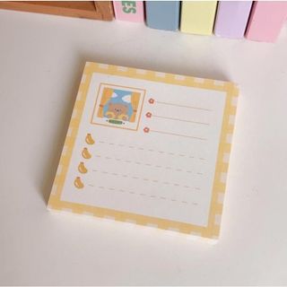 giấy note viết ghi chú, todo list hình gấu chủ đề hoạt hình cute dễ thương