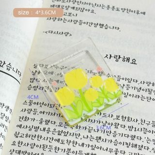kẹp giấy tài liệu hoa tulip cute dễ thương decor