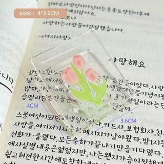 kẹp giấy tài liệu hoa tulip cute dễ thương decor