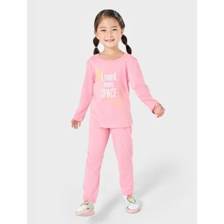 Bộ quần áo bé gái CANIFA dài tay 100% cotton cho mùa thu đông in hình dễ thương - 1LS21W020 ,sỉ liên hệ Top1Kids