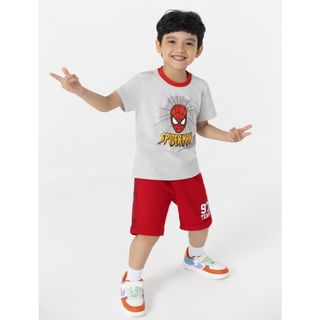 Áo phông bé trai CANIFA cotton usa 100% cổ tròn tay ngắn in hình Spider man dễ thương - 2TS22S033 ,sỉ liên hệ Top1Kids