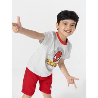 Áo phông bé trai CANIFA cotton usa 100% cổ tròn tay ngắn in hình Spider man dễ thương - 2TS22S033 ,sỉ liên hệ Top1Kids