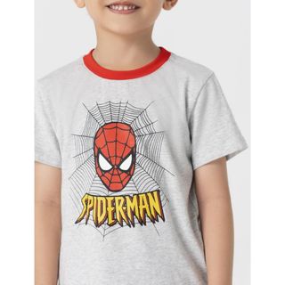 Áo phông bé trai CANIFA cotton usa 100% cổ tròn tay ngắn in hình Spider man dễ thương - 2TS22S033 ,sỉ liên hệ Top1Kids