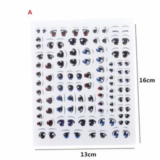 decal nuớc hình dán mắt chibi làm figure