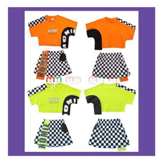 Set váy bé gái áo croptop,váy chữ A kèm chip trong thun cotton,18-44kg,Top1Kids_201755_sg2