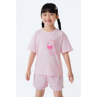 Bộ quần áo bé gái CANIFA chất liệu cotton 1LS23S007 ,sỉ liên hệ Top1Kids