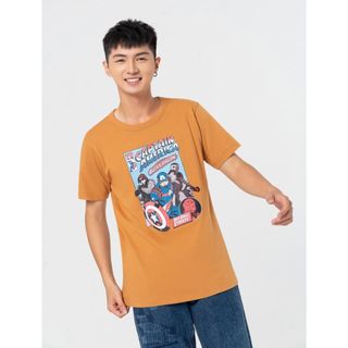 Áo phông nam CANIFA chất liệu 100% cotton, cổ tròn tra bo, tay cộc, phom regular 8TS22W022 ,sỉ liên hệ Top1Kids