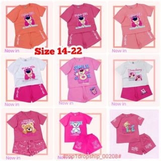 Bộ bé gái in gấu,chất cotton 4 chiều. Hình  in đẹp, sắc nét,không bong  vỡ.Thúy Vkids 0914440906 giá sỉ