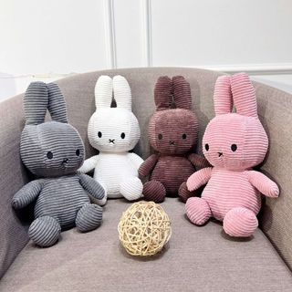 Gấu bông Thỏ Miffy dễ thương, gấu bông cho bé sơ sinh size TO 33cm chất liệu bông nhung mịn